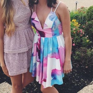 Watercolor dress
